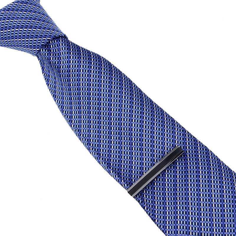 Three Colors Rose Gold/Gun/ Tie Clip With Stone For men - Tie Bar Pin with Box (1U17)