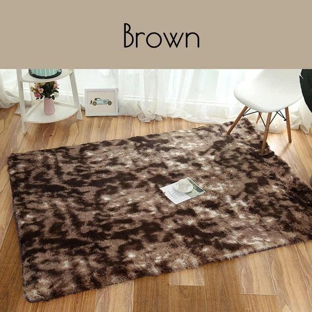 Tie Dyed New Carpet Floor Rug European Fashion Bedroom Carpet Window Bedside Mat Nordic Minimalist Rug (D68)(RU2)(RU3)(1U68)