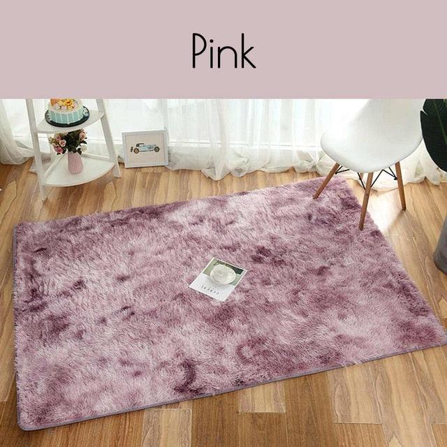 Tie Dyed New Carpet Floor Rug European Fashion Bedroom Carpet Window Bedside Mat Nordic Minimalist Rug (D68)(RU2)(RU3)(1U68)
