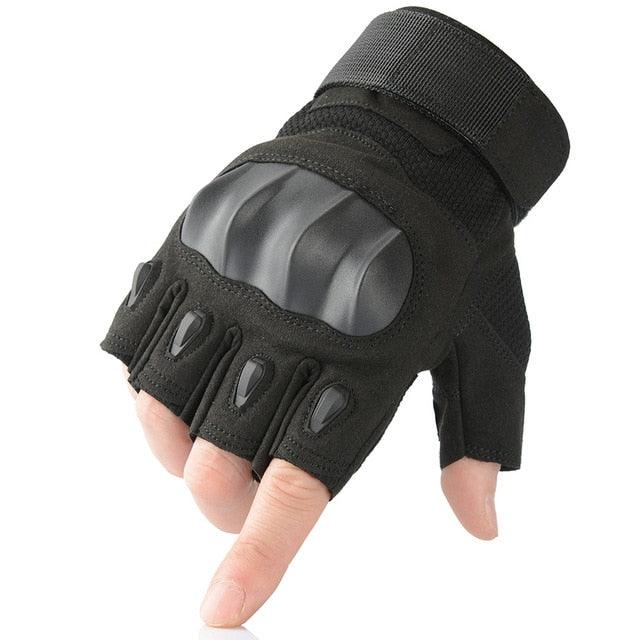 Touch Screen Hard Knuckle Tactical Gloves - Army Military Combat Outdoor Climbing Glove (4AC1)(F103)