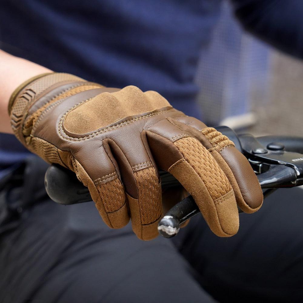 Touch Screen Tactical Gloves -Men Full Finger SWAT Airsoft Combat Military Paintball Shooting Hunting Hiking Driving Riding Gear(4AC1)(2U103)