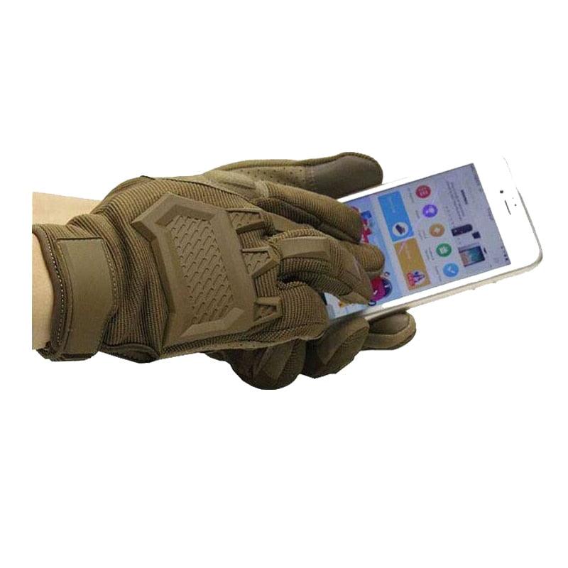 Great Touch Screen Tactical Gloves - Men's Sports Military Special Forces Full Finger Gloves (4AC1)(F103)