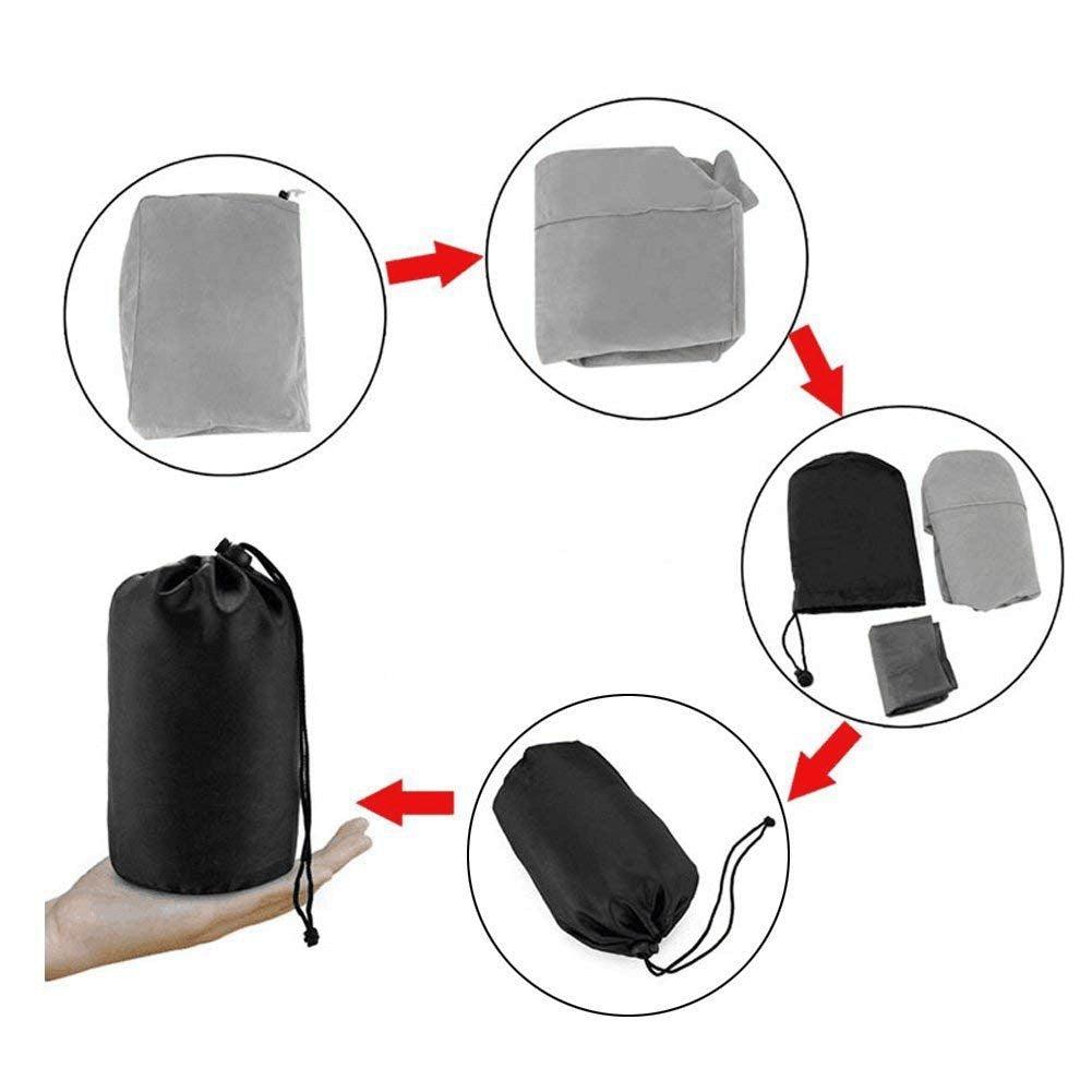 Travel Inflatable Foot Rest Pillow - Adjustable Height Portable Leg Rest Pillow - Cushion Carrying Bag (6LT1)(F105)