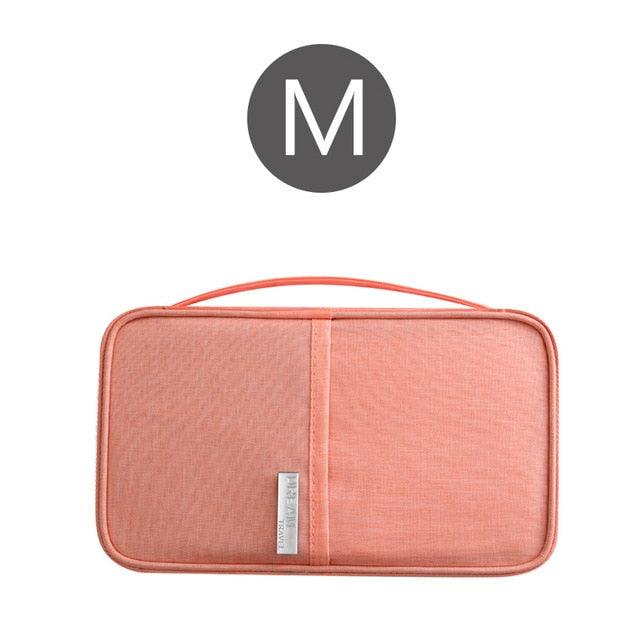 Travel Passport Cover - Waterproof Passport Holder - Multi-Function ID Document Wallet Organizer (LT8)