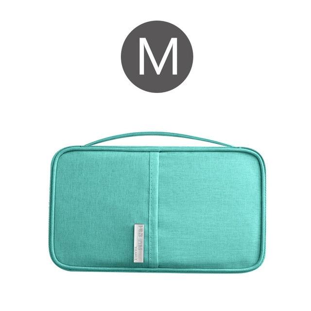 Travel Passport Cover - Waterproof Passport Holder - Multi-Function ID Document Wallet Organizer (LT8)