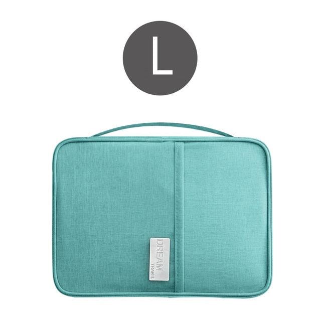 Travel Passport Cover - Waterproof Passport Holder - Multi-Function ID Document Wallet Organizer (LT8)