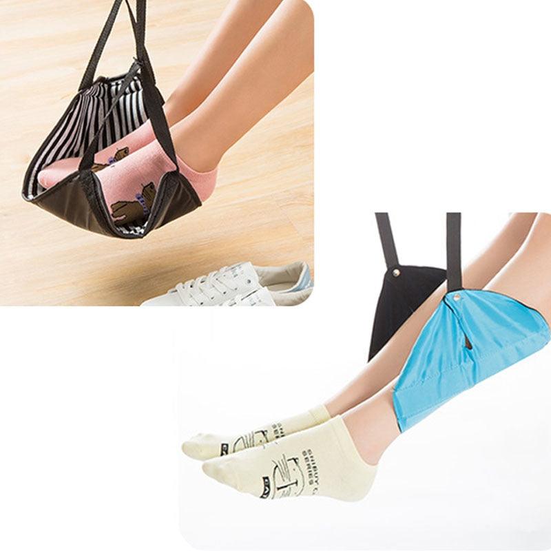 Travel Foot Hammock - Aviation Seat Foot Pad - Portable Chair office Home Foot Hammock (D79)(6LT1)