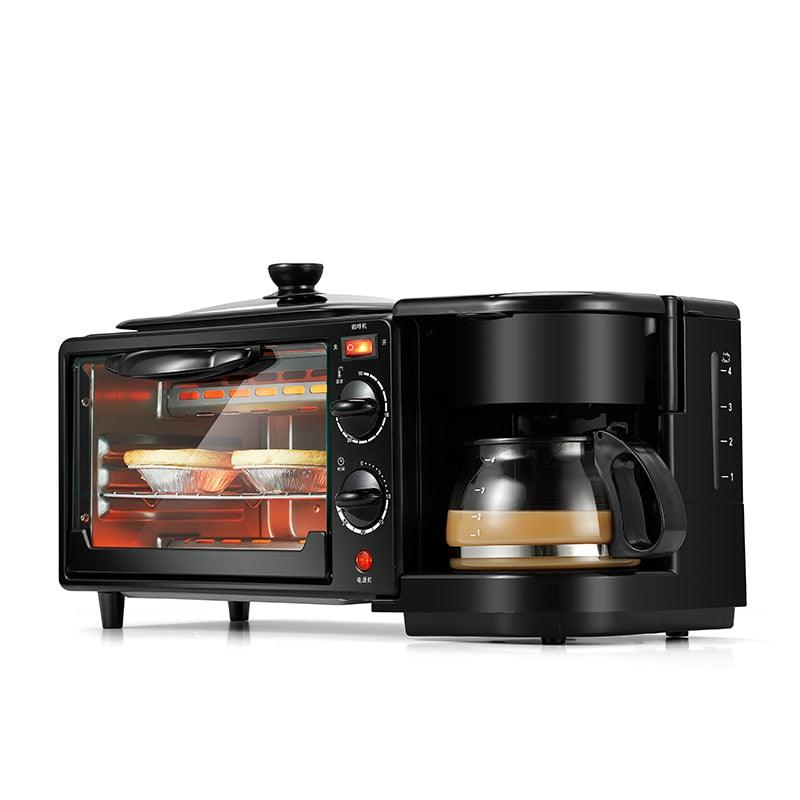 Triple Multifunction Breakfast Machine - Fried on Under Roast Make Coffee Household Bread Oven Toaster (2H1)(H6)(1U59)