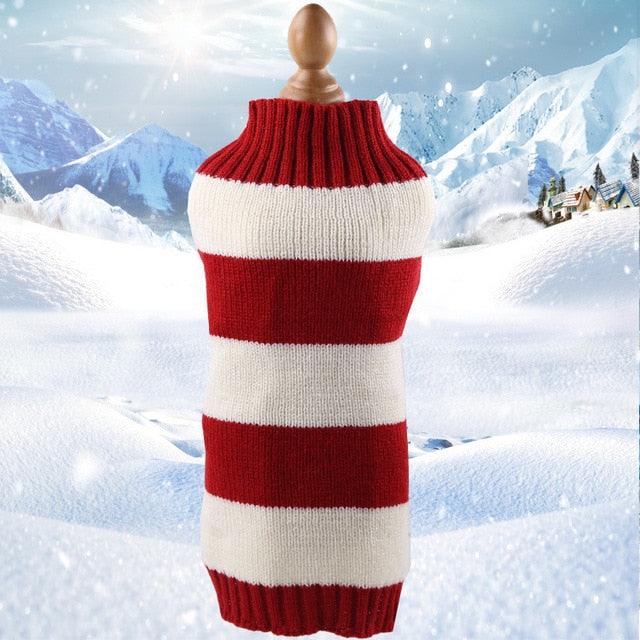 Twisted Rope Pure Color Small Dog Clothes - Winter French Bulldog Fleece Sweater Chihuahua Dachshund Jumpers (D69)(W4)