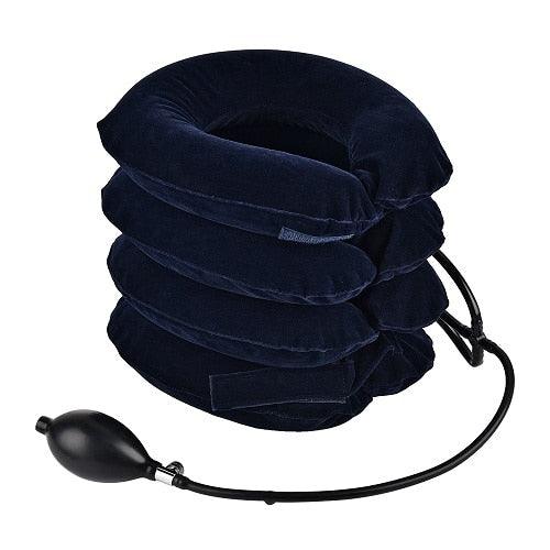 Great U Neck Pillow - Air Inflatable Pillow Cervical Brace Neck Shoulder Pain Relax Support - Massager Pillow Air Cushion (1U105)(6LT1)