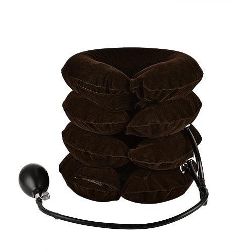 Great U Neck Pillow - Air Inflatable Pillow Cervical Brace Neck Shoulder Pain Relax Support - Massager Pillow Air Cushion (1U105)(6LT1)