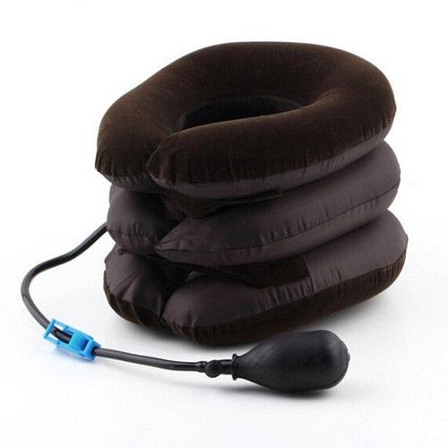 Great U Neck Pillow - Air Inflatable Pillow Cervical Brace Neck Shoulder Pain Relax Support - Massager Pillow Air Cushion (1U105)(6LT1)