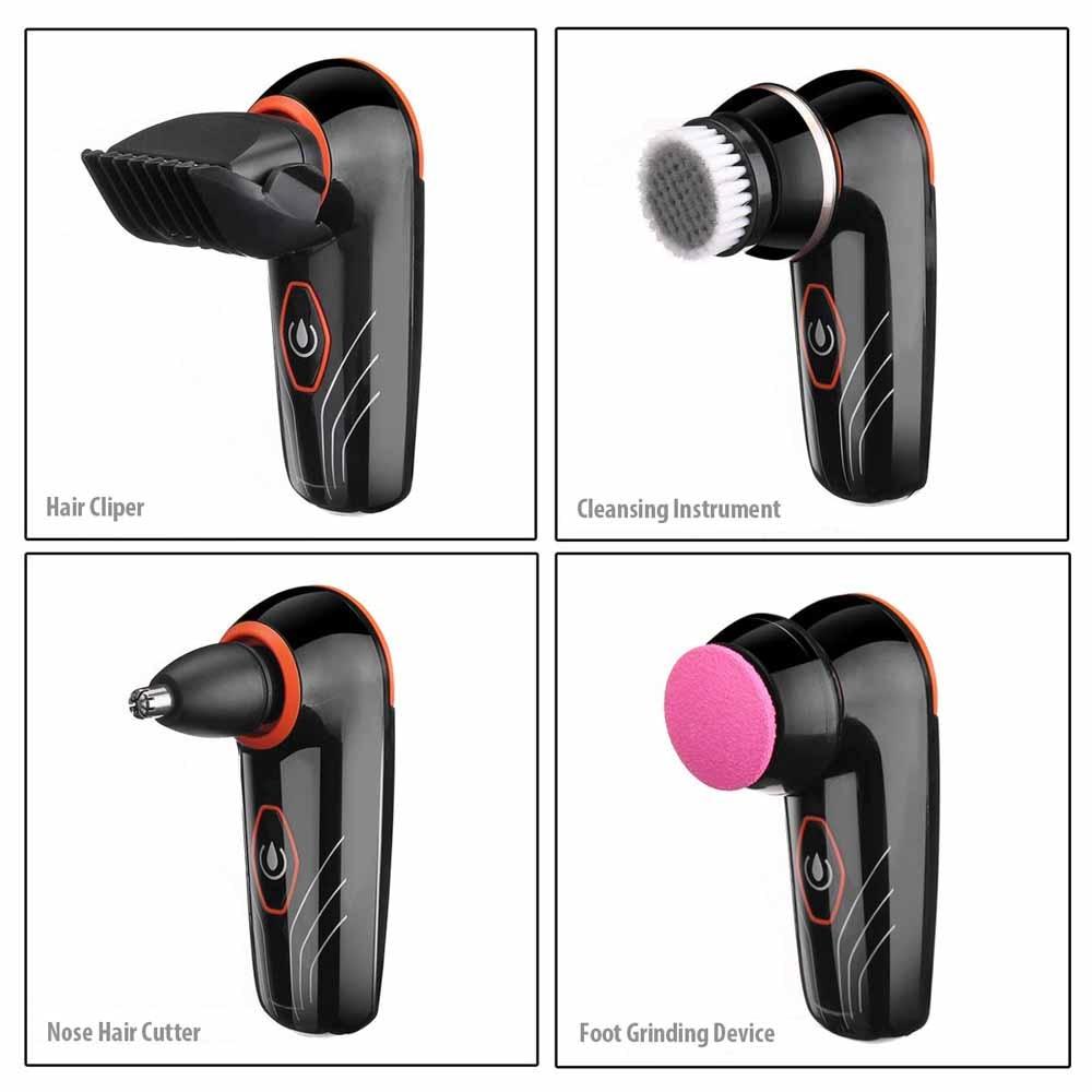 5 In 1 4D Electric Shaver Men Razor Hair Trimmer Facial Brush Rechargeable Shaving Machine (BD6)(1U45)