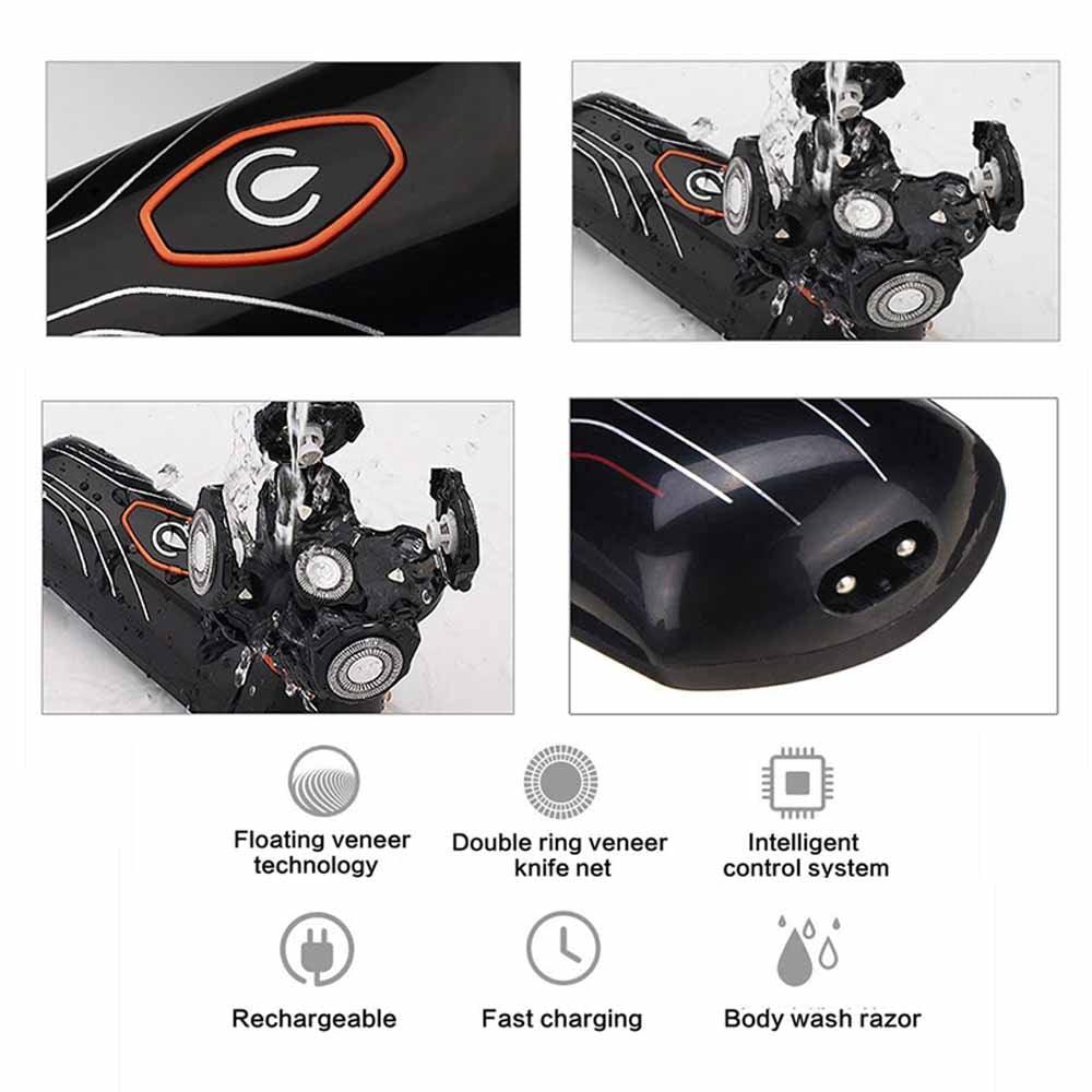 5 In 1 4D Electric Shaver Men Razor Hair Trimmer Facial Brush Rechargeable Shaving Machine (BD6)(1U45)