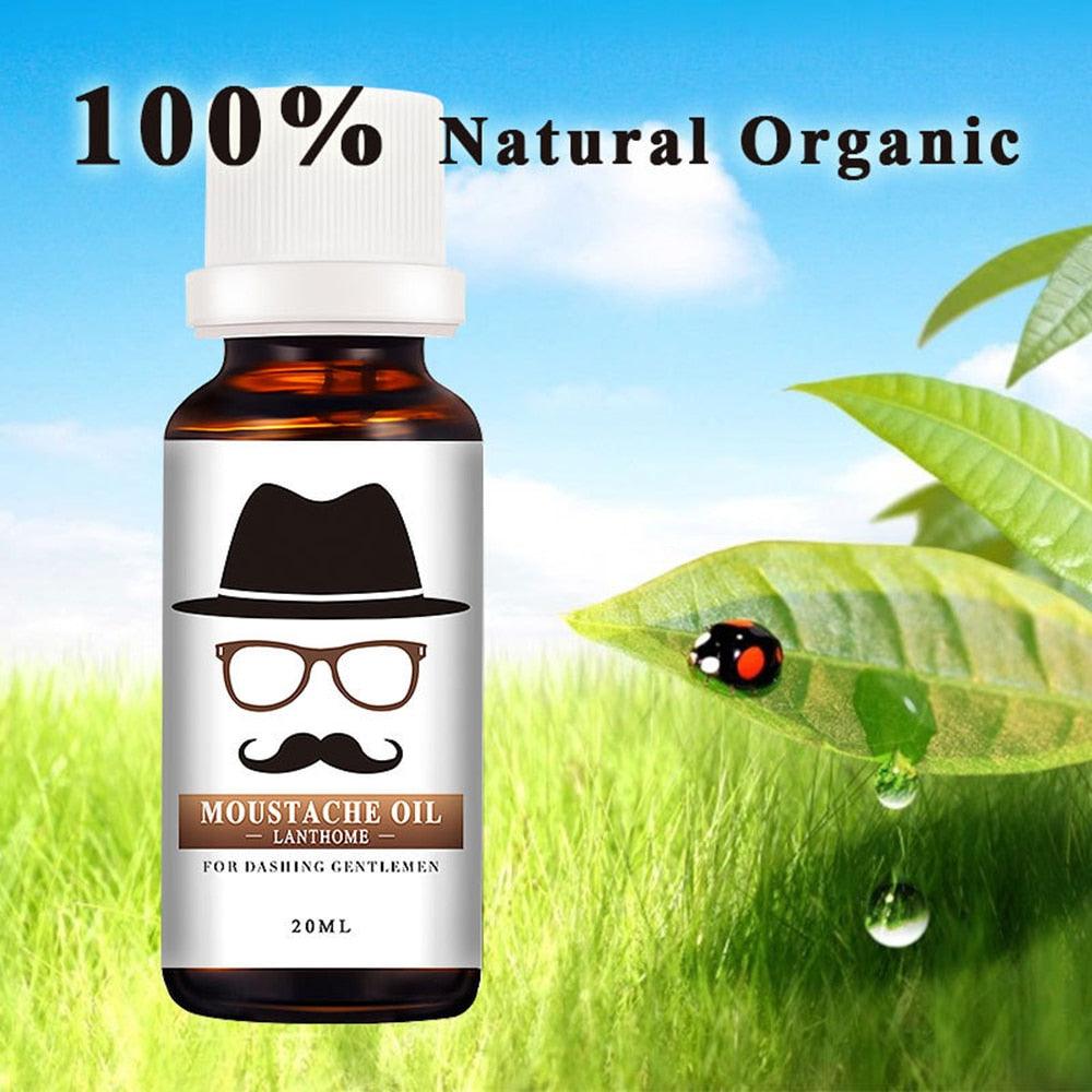 20ml Natural Beard Grow Essential Oil Face Repair Deep Moisturizing Nourishing for All Skin Beard Care (BD1)(BD5)(1U45)