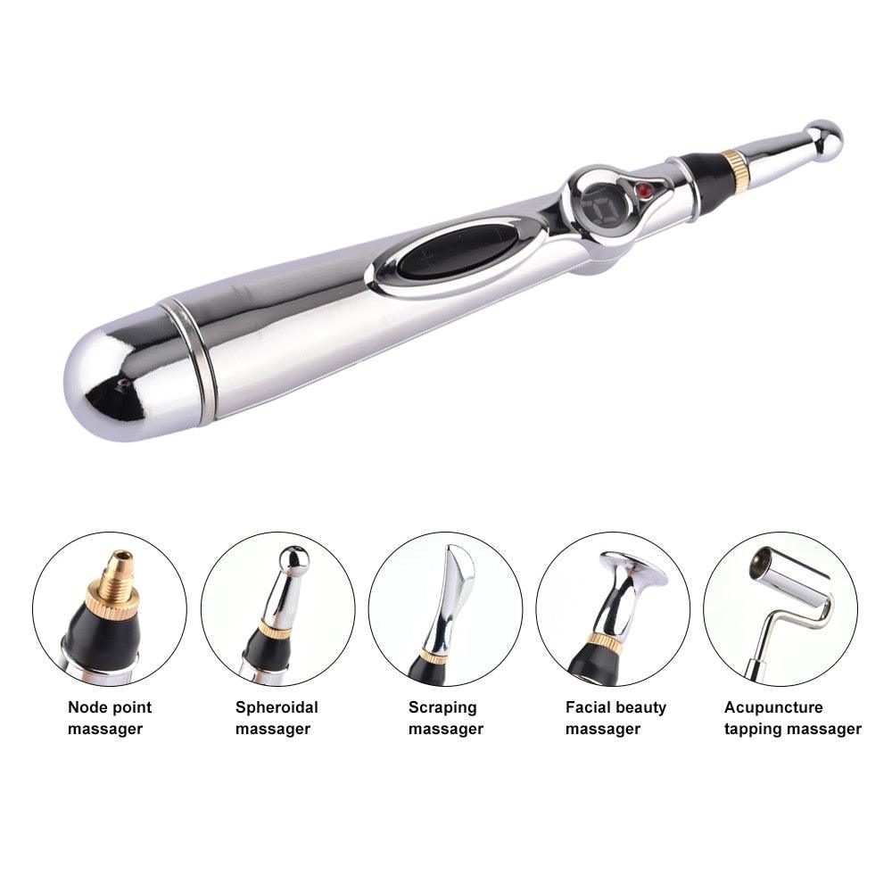 5 Heads Electronic Laser Acupuncture Pen Face Slimming Stick 9 Gears Body Slim Heal Massage Pens Skin Care (M5)(1U86)(F86)