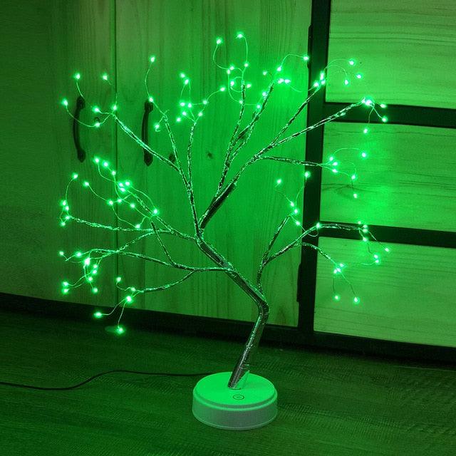 USB / Battery Operated LED Tabletop DIY Artificial Tree Light - Touch Switch LED Tabletop (LL5)1(1U58)