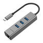 USB C Gigabit Ethernet Hub with 4K HDMI, 2 USB 3.0, Card Reader, Type C Charging, Digital AV Multiport Adapter (D52)(CA2)(1U52)