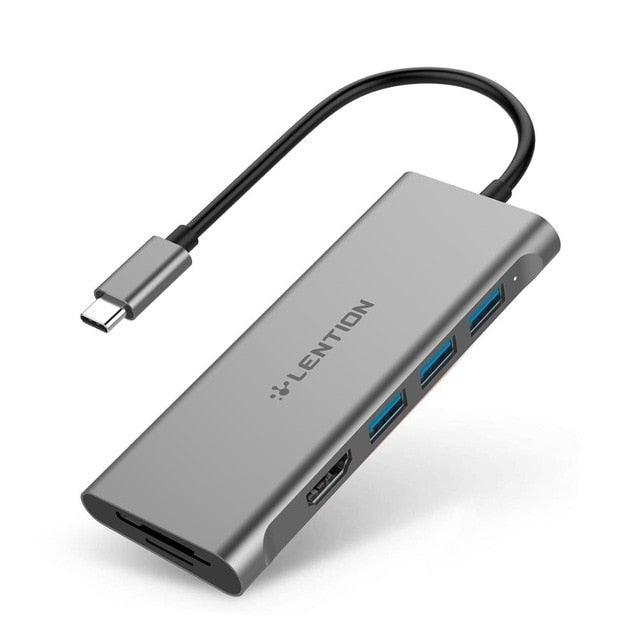 USB C HUB Type C to Multi USB 3.0 HUB HDMI Adapter Dock for 2020 MacBook Pro13 Huawei Mate 30 USB-C Splitter Port Card Reader (CA2)(1U52)