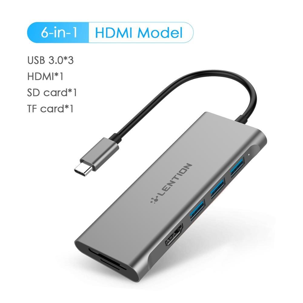USB C HUB Type C to Multi USB 3.0 HUB HDMI Adapter Dock for 2020 MacBook Pro13 Huawei Mate 30 USB-C Splitter Port Card Reader (CA2)(1U52)