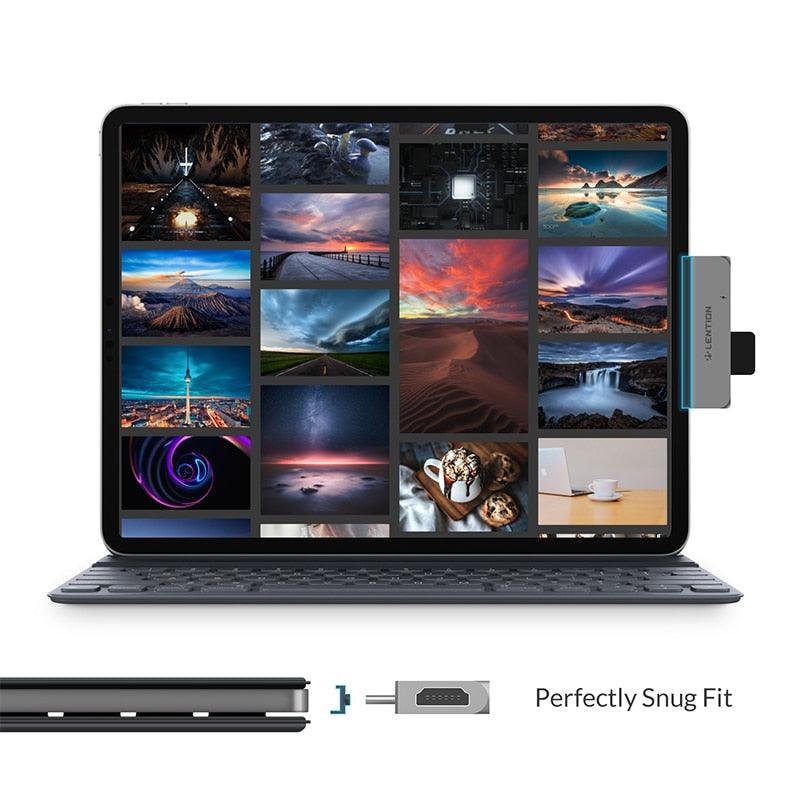 USB C Multi-Port Hub for New iPad Pro 11/12.9, with 4K HDMI, USB 3.0, SD/Micro SD Card Readers, Power Delivery and 3.5mm Aux (CA2)(1U52)