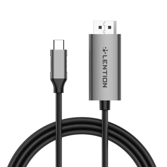 USB C to DisplayPort Cable Adapter (4K/60Hz) for MacBook Pro 13/15 (Thunderbolt 3), 2018 2019 iPad Pro/Mac Air (CA2)(1U52)(F52)