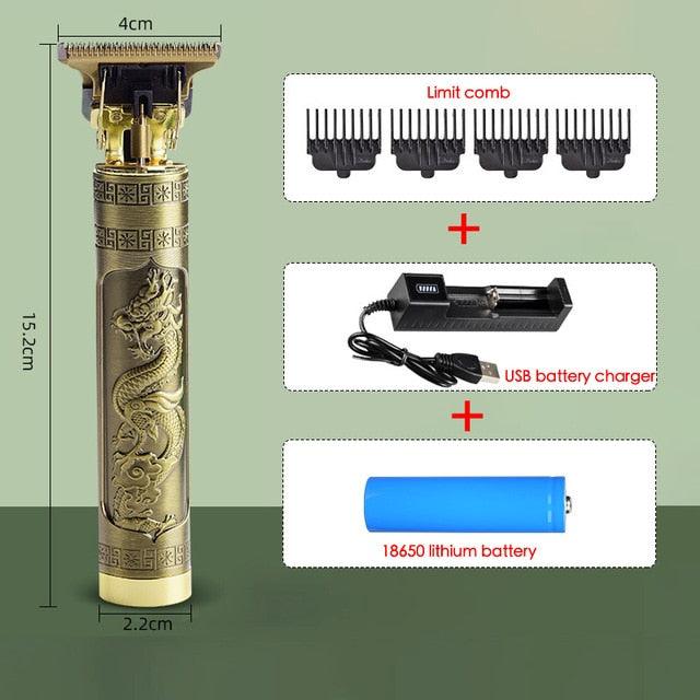 USB Rechargeable T9 Trimmer Barber Hair Clipper Washable Electric Trimmer Rechargeable Trimmer Mini Shaver (D45)(BD6)(1U45)