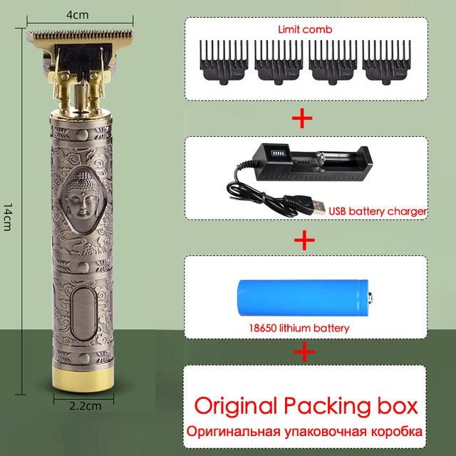 USB Rechargeable T9 Trimmer Barber Hair Clipper Washable Electric Trimmer Rechargeable Trimmer Mini Shaver (D45)(BD6)(1U45)