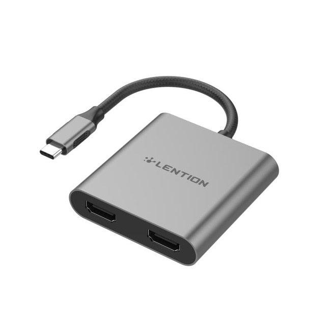 USB Type C HUB Docking Station For Samsung S20 S10 Dex Pad Dock Station USB-C to 2 HDMI Dual 4K USB 3.0 USB C PD Adapter (CA2)(1U52)