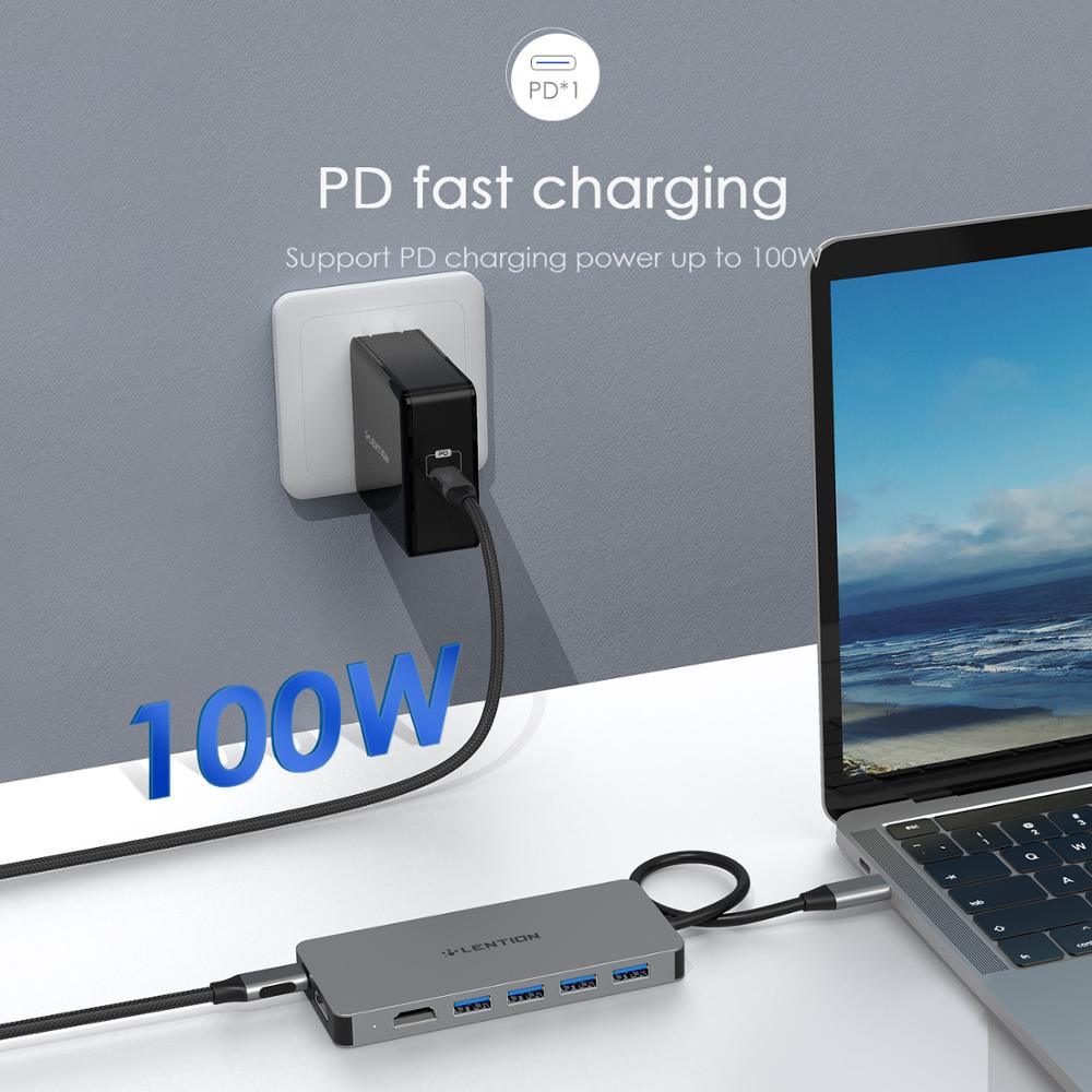 USB Type C HUB Docking Station For Samsung S20 S10 Dex Pad Dock Station USB-C to 2 HDMI Dual 4K USB 3.0 USB C PD Adapter (CA2)(1U52)
