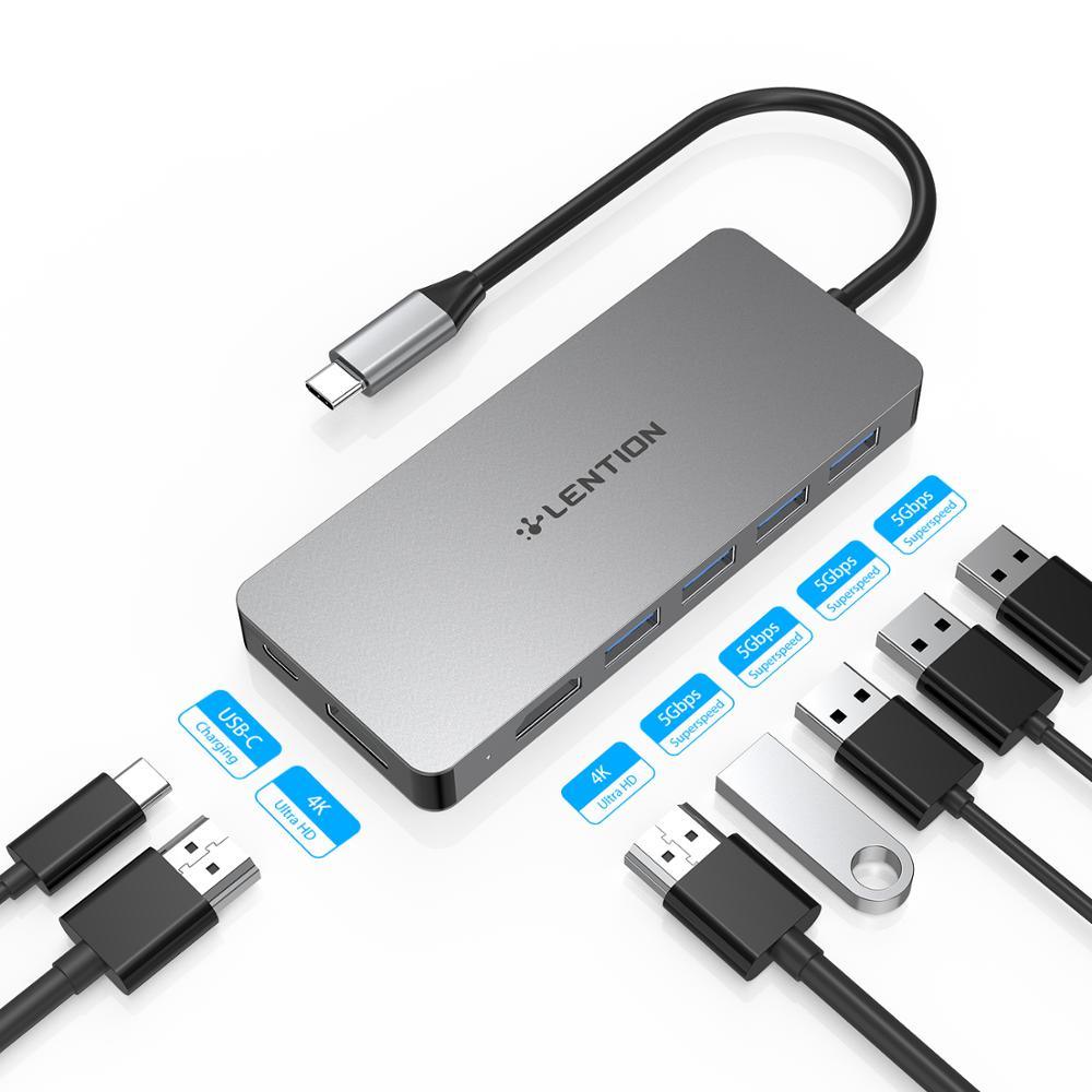 USB Type C HUB Docking Station For Samsung S20 S10 Dex Pad Dock Station USB-C to 2 HDMI Dual 4K USB 3.0 USB C PD Adapter (CA2)(1U52)