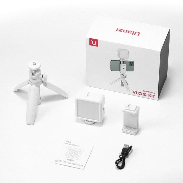 MT-08 SLR Camera Smartphone Vlog Tripod Mini Portable Tripod with Cold Shoe Phone Mount for iPhone Android (D54)(MC7)(1U54)