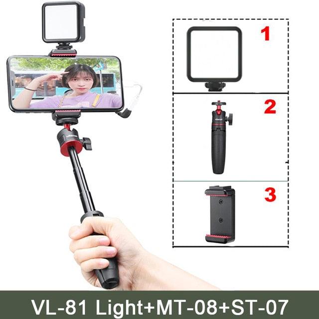 VIJIM VL81 3200k-5600K 850LM 6.5W Dimmable Mini LED Video Light Smartphone SLR Camera Rechargeable Vlog Fill Light (D54)(MC7)(1U54)