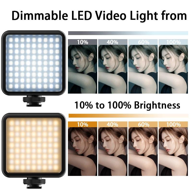 VIJIM VL81 3200k-5600K 850LM 6.5W Dimmable Mini LED Video Light Smartphone SLR Camera Rechargeable Vlog Fill Light (D54)(MC7)(1U54)