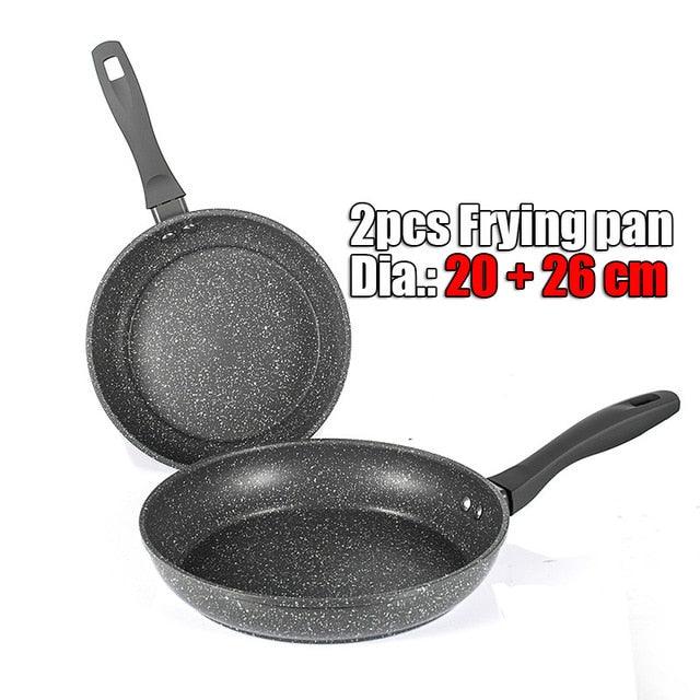 Ultimate Hard Anodized Nonstick Frying Pan -with Ceramic Coating 2 pcs sets Dishwasher Safe (D61)(AK1)
