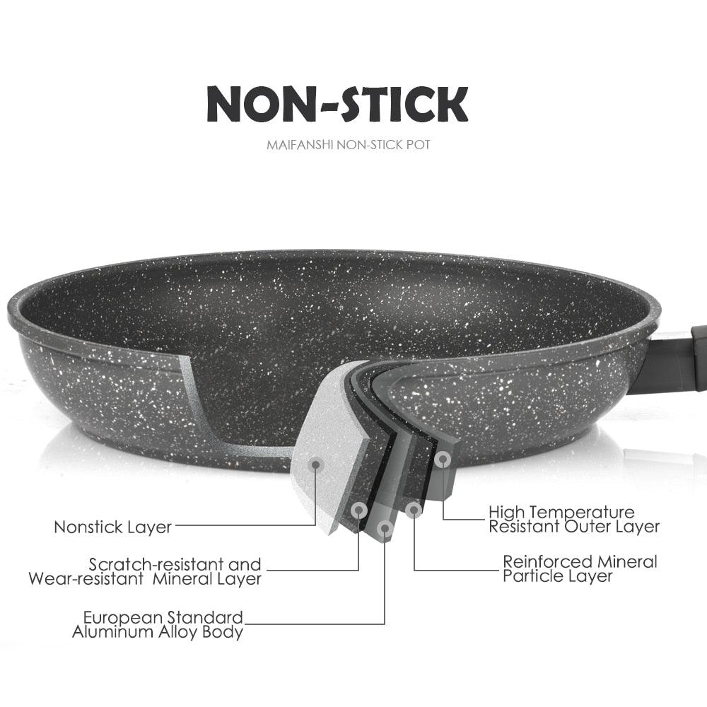 Ultimate Hard Anodized Nonstick Frying Pan -with Ceramic Coating 2 pcs sets Dishwasher Safe (D61)(AK1)