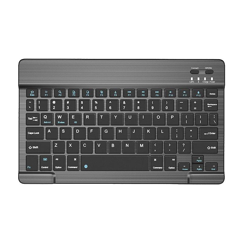 Ultra Slim Russian Spanish Bluetooth Keyboard For IOS Android Tablet Windows For iPad 7.9 9.7 air 10.5 Pro 11 Bluetooth Keyboard (TLC4)