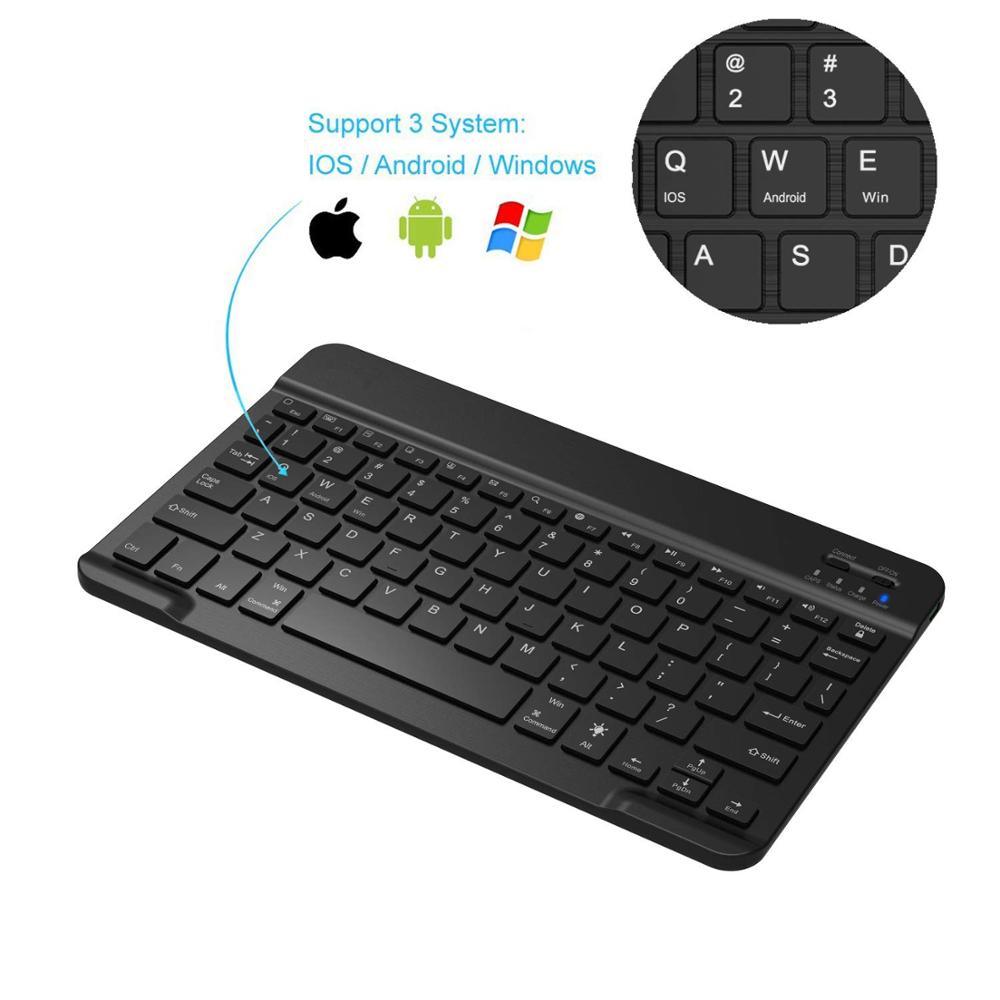 Ultra Thin 7 Colors LED Backlit Backlight Wireless English/Russian/Spanish/Arabic Bluetooth Keyboard For iPad mini 7.9 inch keyboard (D47)(TLC4)