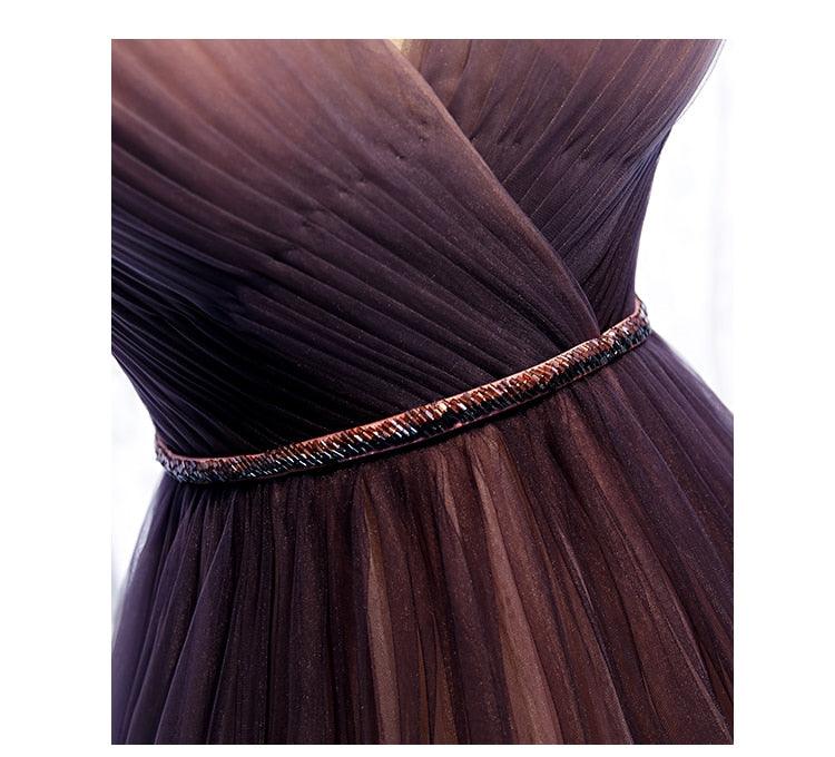 Cute V Neckline Prom & Wedding Dresses - Tulle Pleats Sleeveless A Line Evening Gowns - Formal Party (WSO3)(WSO5)