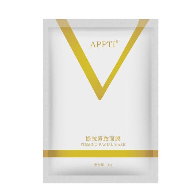 V Shape Lifting Facial Mask Chin Cheek Lift Ear Hanging Hydrogel Neck Facial Slimmling Bandage Mask (D86)(M1)