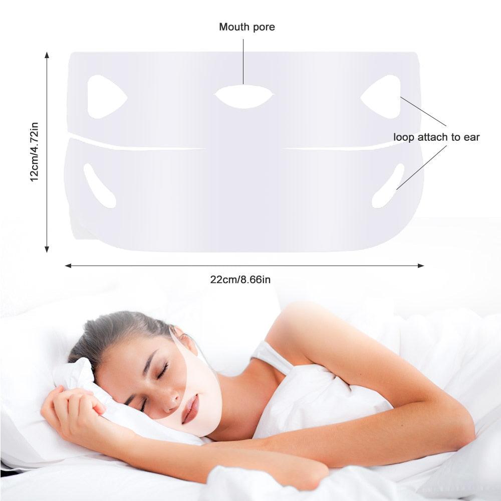 V Shape Lifting Facial Mask Chin Cheek Lift Ear Hanging Hydrogel Neck Facial Slimmling Bandage Mask (D86)(M1)