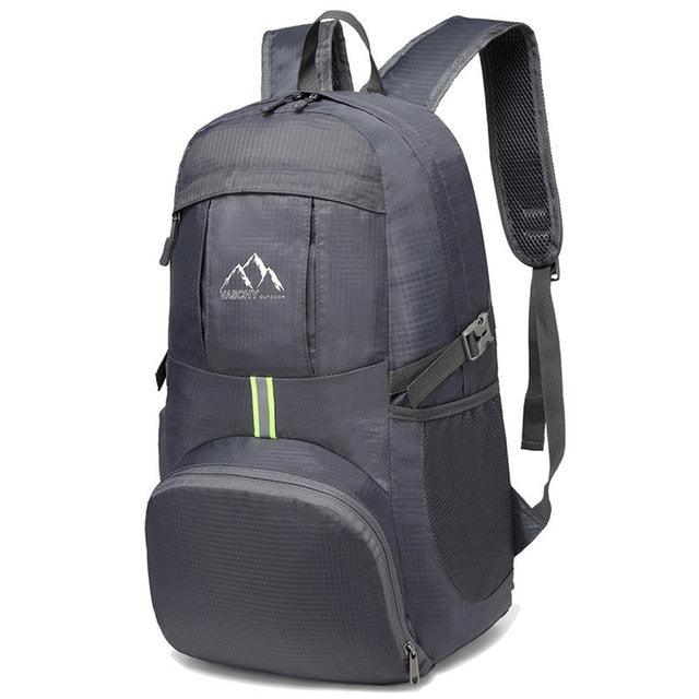 Great Foldable Waterproof Backpack - With Safe Reflective Lightweight Hiking Backpack - Travel Bags (1U78)