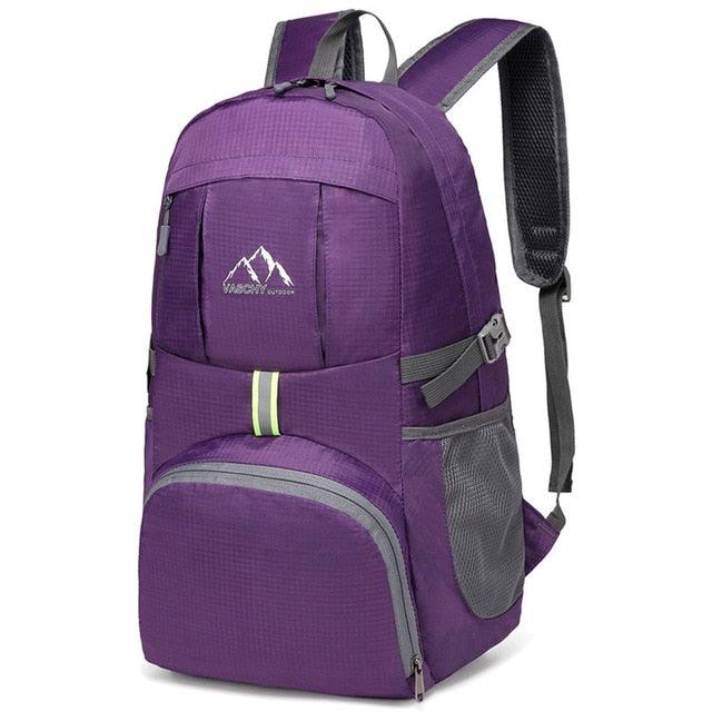 Great Foldable Waterproof Backpack - With Safe Reflective Lightweight Hiking Backpack - Travel Bags (1U78)