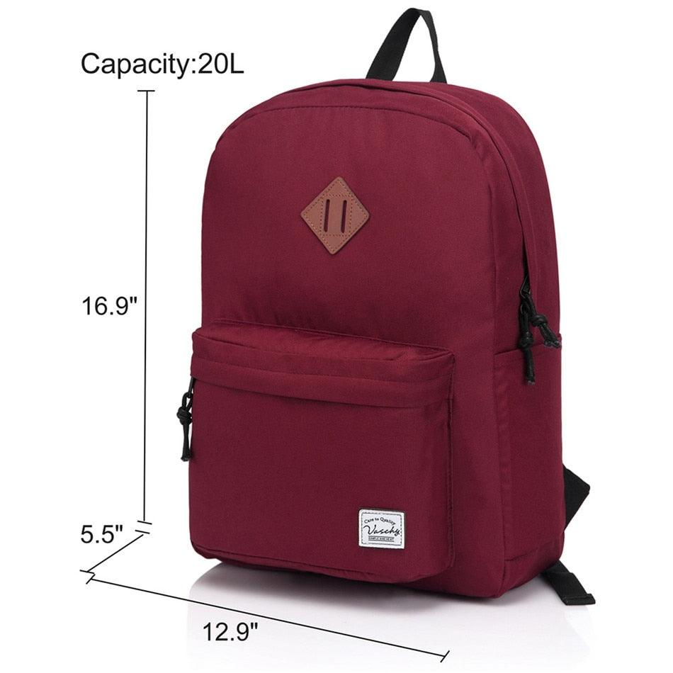 Great School Backpack - Teenagers Travel School Bags - Fashion Classic University Student Backpacks (1U78)