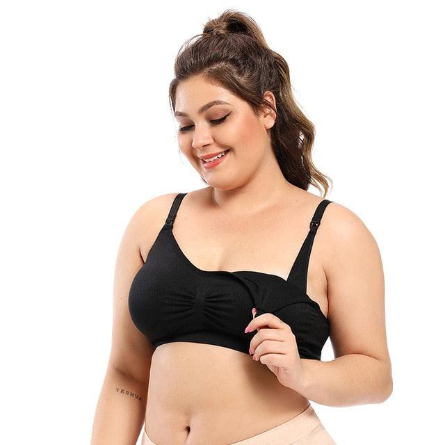 Plus Size Sports Bra - Women Padded - Quick Drying Breastfeeding Bras - Breathable Maternity Nursing Bras (F6)(4Z2)