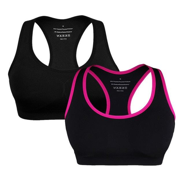 Amazing Shockproof Fitness Sports Bra - Padded Gather Push Up Breathable Bra - Sports Running Yoga Sports Tops (4Z2)(7Z2)