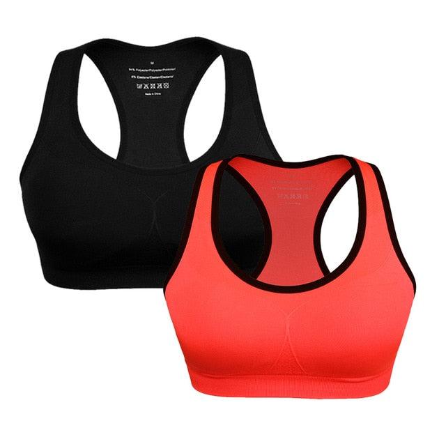 Amazing Shockproof Fitness Sports Bra - Padded Gather Push Up Breathable Bra - Sports Running Yoga Sports Tops (4Z2)(7Z2)