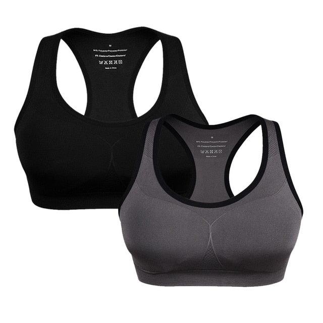Amazing Shockproof Fitness Sports Bra - Padded Gather Push Up Breathable Bra - Sports Running Yoga Sports Tops (4Z2)(7Z2)