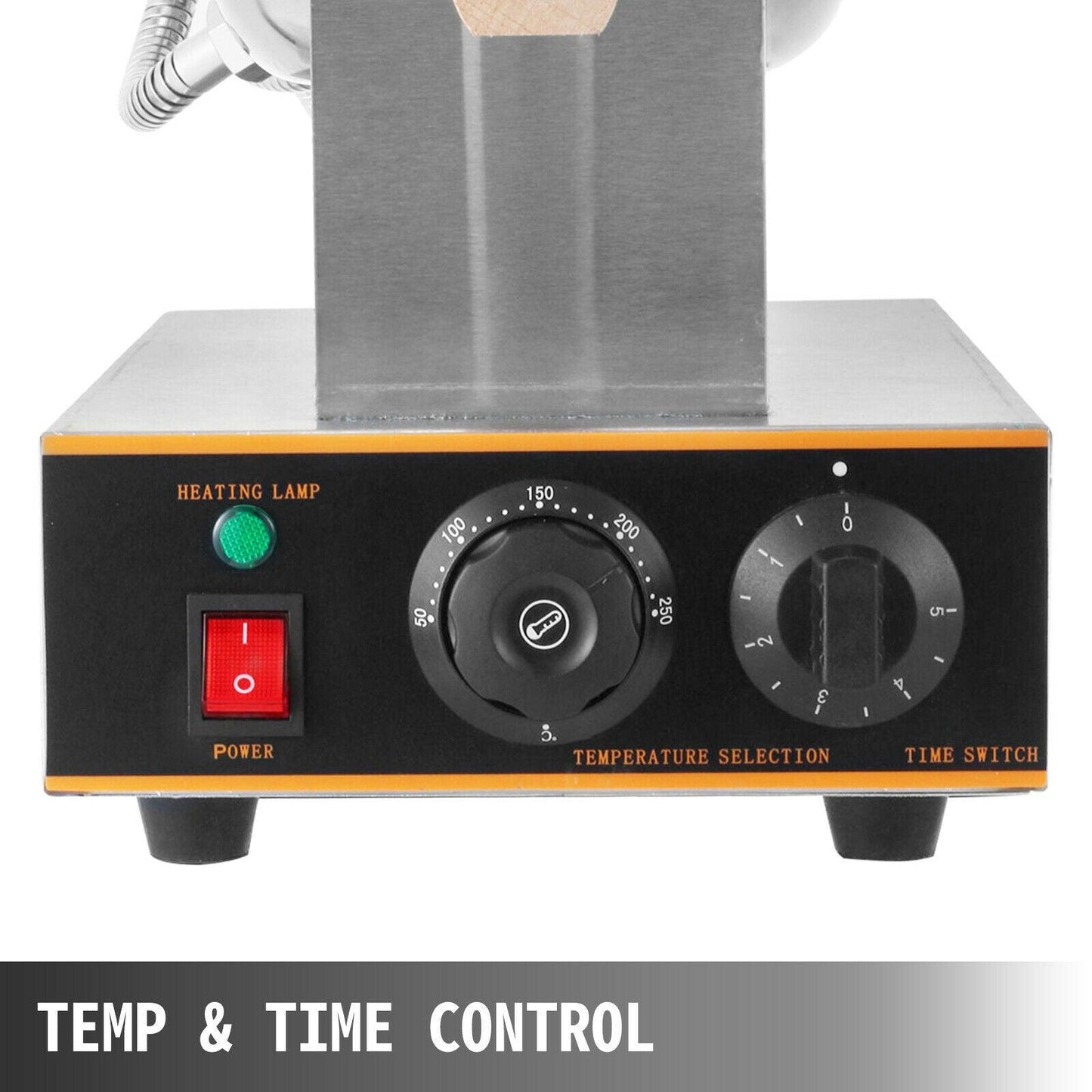 Great 1400W Commercial Electric Egg Bubble Waffle Maker Machine - Stainless Steel - Waffle Baking Machine (2H1)(1U59)