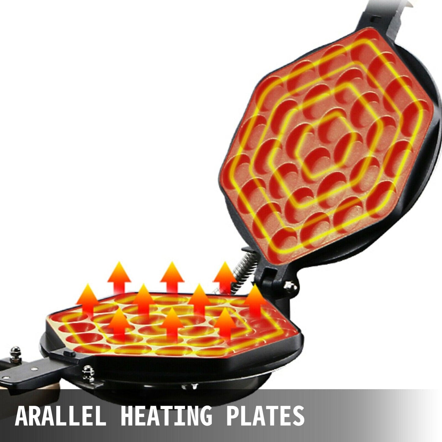 Great 1400W Commercial Electric Egg Bubble Waffle Maker Machine - Stainless Steel - Waffle Baking Machine (2H1)(1U59)